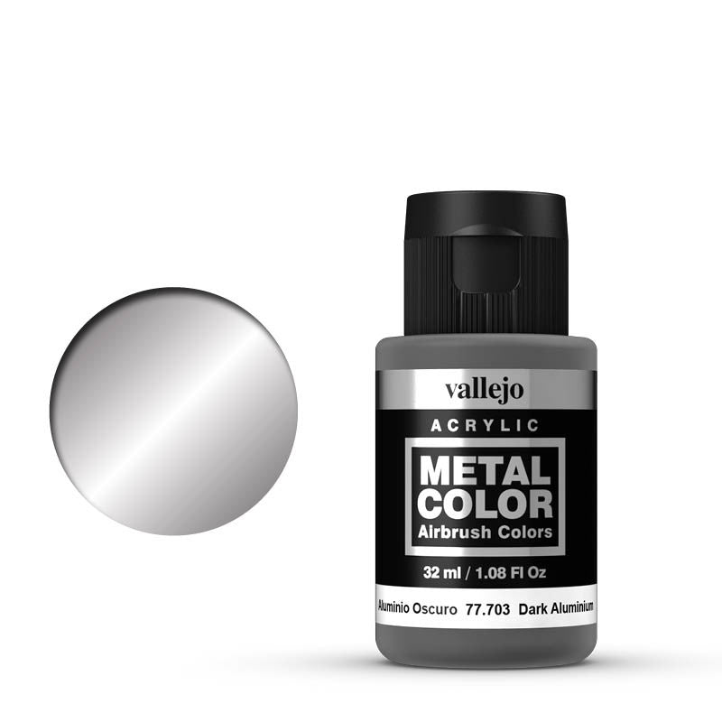 Vallejo 32ml Metal Color - Dark Aluminium 