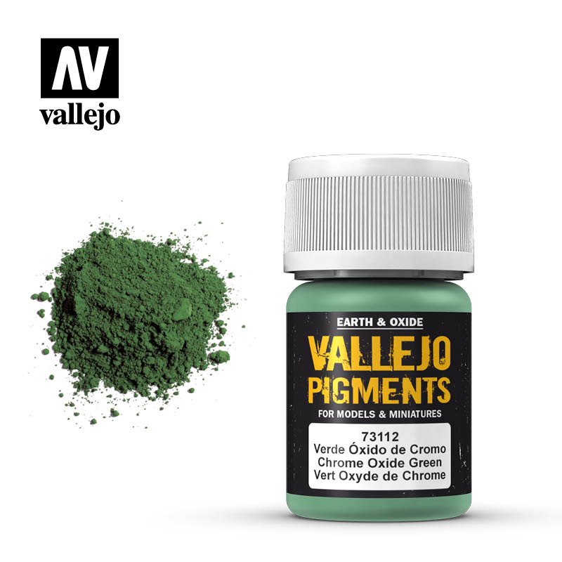 Vallejo 35ml Pigments - Chrome Oxide Green 