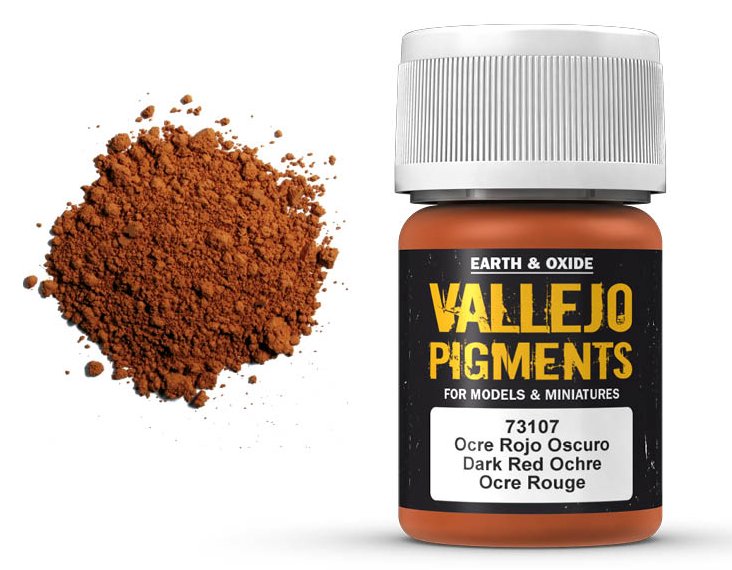 Vallejo 35ml Pigments - Dark Red Ochre 