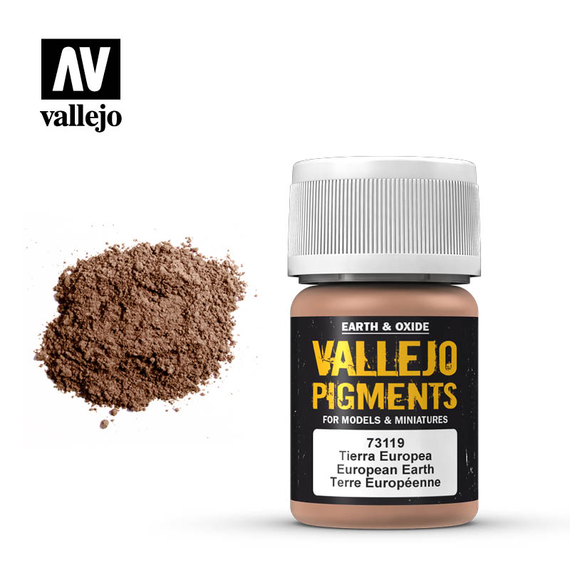 Vallejo 35ml Pigments - European Earth 