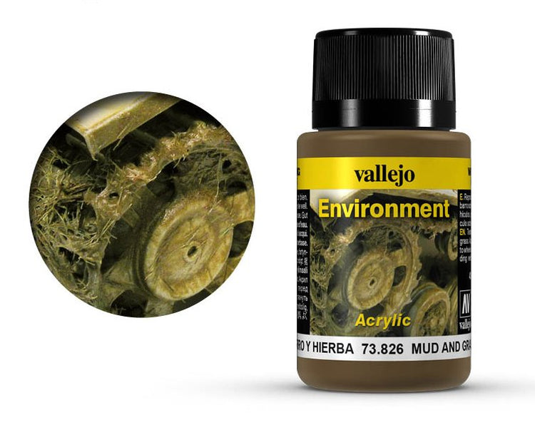 Vallejo 40ml Weathering Effects - Mud and Grass 