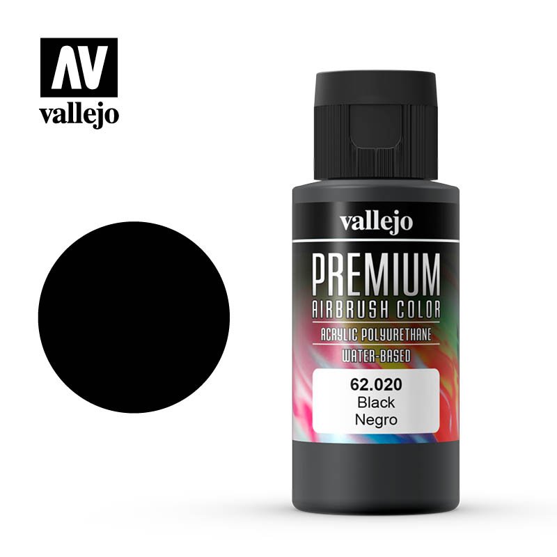 Vallejo 60ml Premium RC Color - Black 