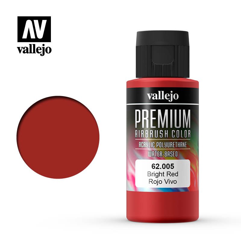 Vallejo 60ml Premium RC Color - Bright Red 