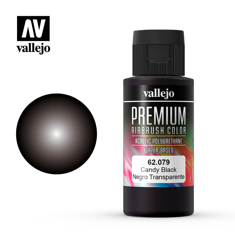 Vallejo 60ml Premium RC Color - Candy Black 