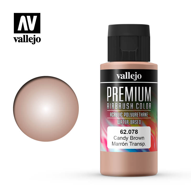 Vallejo 60ml Premium RC Color - Candy Brown 