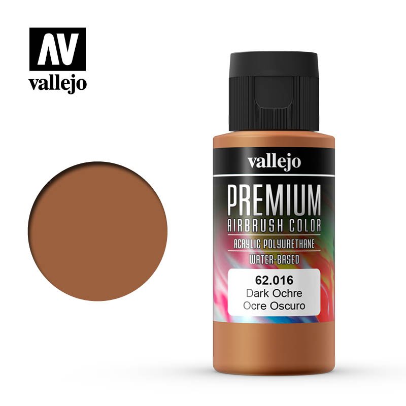 Vallejo 60ml Premium RC Color - Dark Ochre 