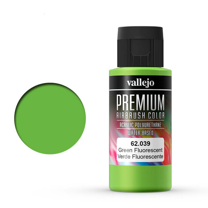 Vallejo 60ml Premium RC Color - Fluorescent Green 