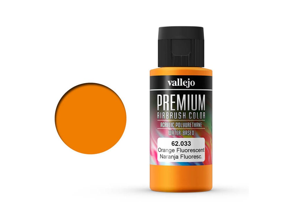 Vallejo 60ml Premium RC Color - Fluorescent Orange 