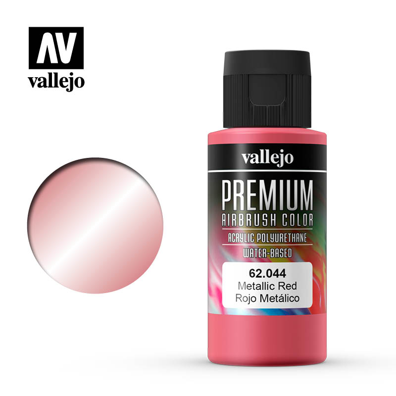 Vallejo 60ml Premium RC Color - Metallic Red 