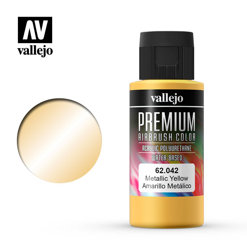 Vallejo 60ml Premium RC Color - Metallic Yellow 