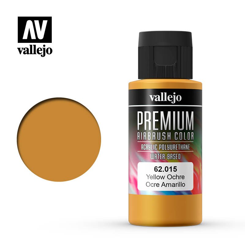 Vallejo 60ml Premium RC Color - Yellow Ochre 