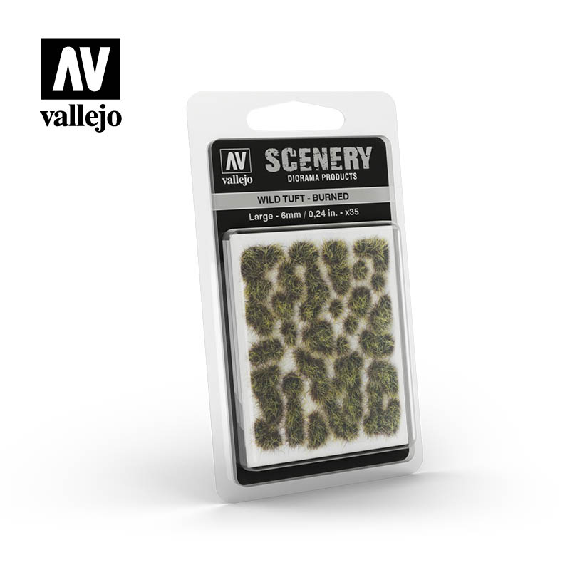 Vallejo Large Scenery - Wild Tuft – Burned 