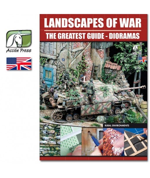 Vallejo Publications - Landscapes of War: The Greatest Guide - Dioramas Vol. 3 - Rural Enviroments (English) - 9788495464934 - Crystal Lotus