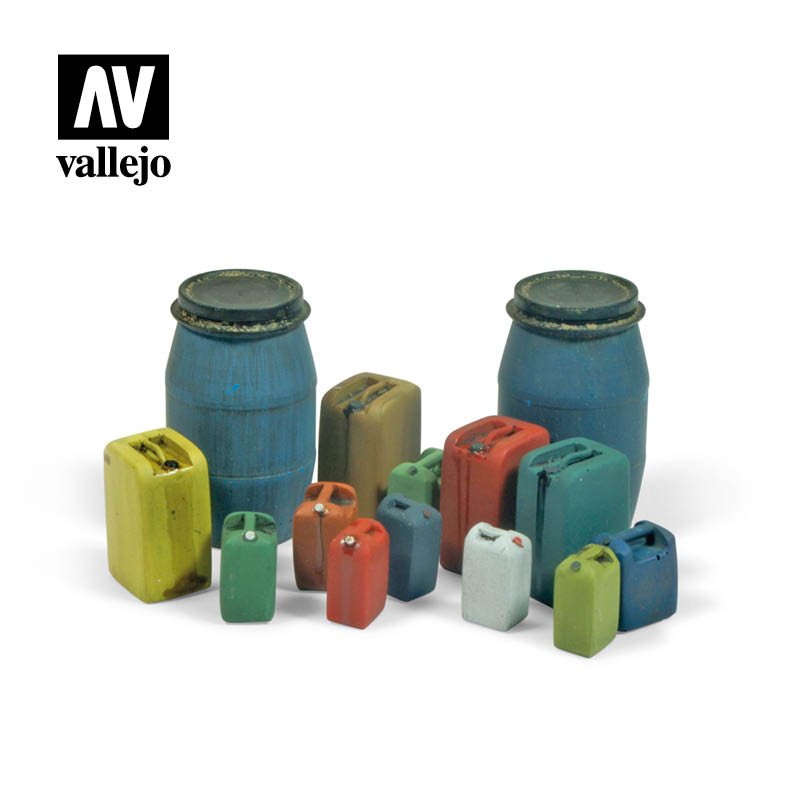 Vallejo Scenics - Assorted Modern Plastic Drums (no. 2) 