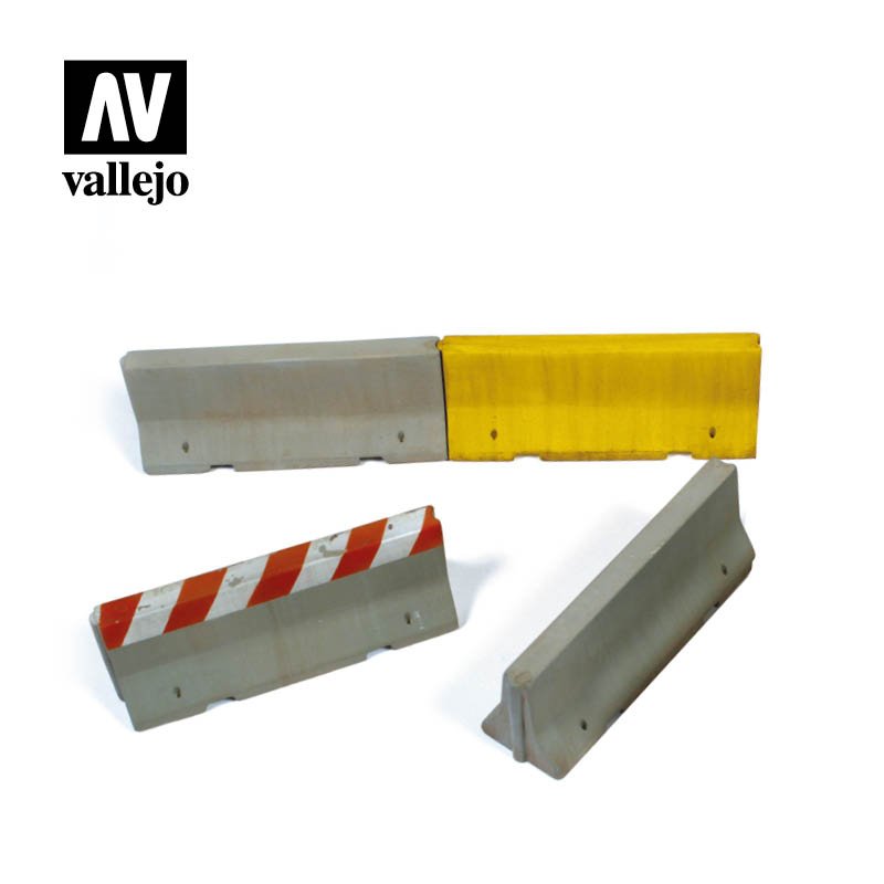 Vallejo Scenics - Concrete Barriers 