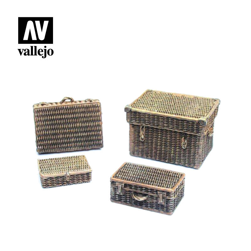 Vallejo Scenics - Wicker Suitcases 