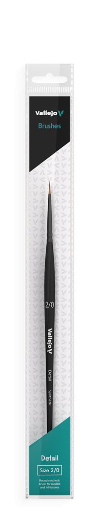 Vallejo - Synthetic Round No. 0/2 Brush - 8429551002202 - CrystalLotus.eu