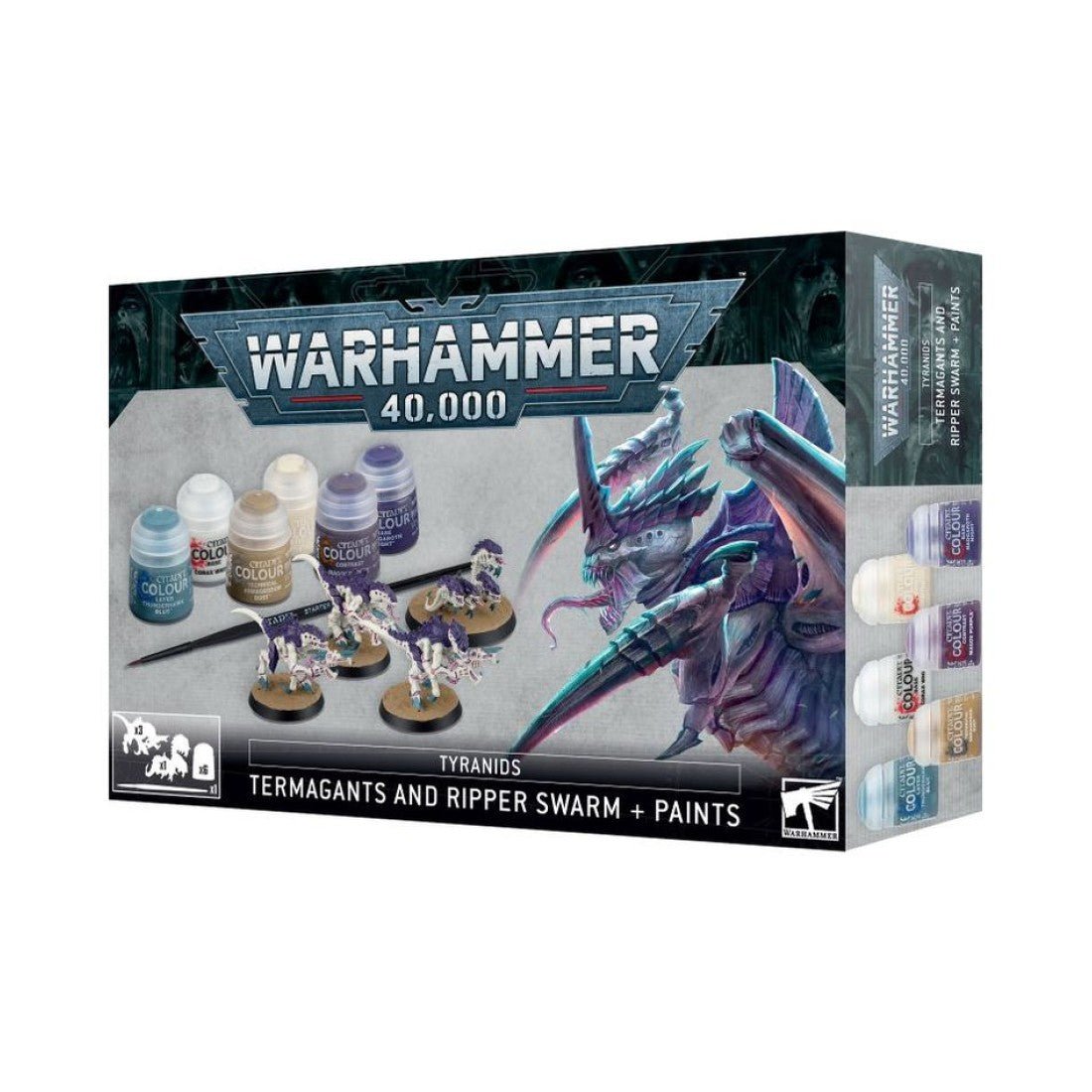 Warhaammer 40K - Termagants and Ripper Swarm + Paints (60 - 13) - 5011921196975 - Crystal Lotus