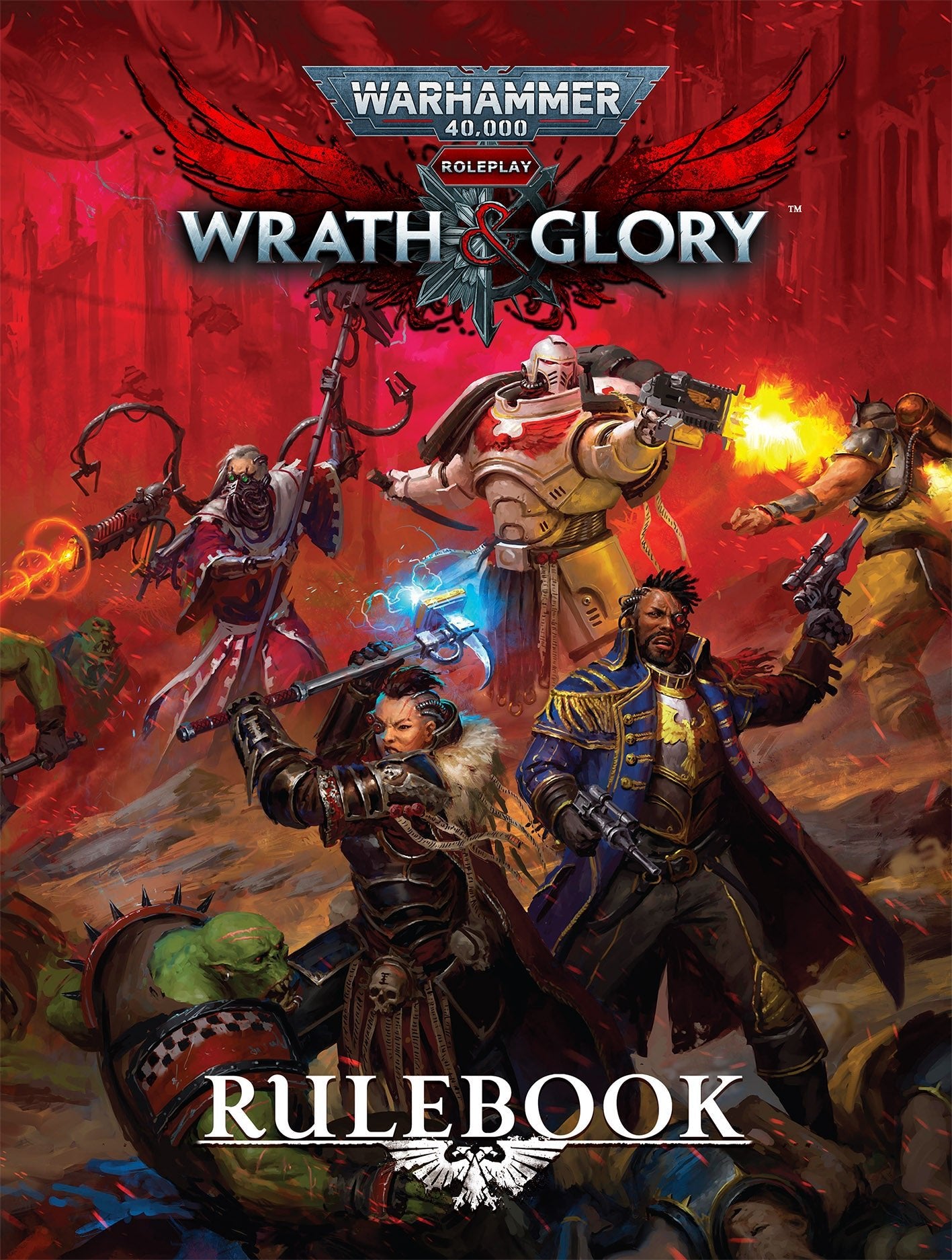 Warhammer 40000 Roleplay Wrath &amp; Glory Rulebook - EN - 9781913569006 - CrystalLotus.eu