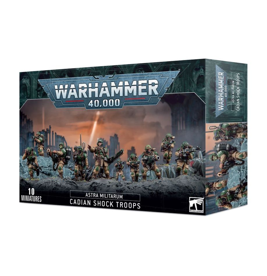 Warhammer 40K - Astra Militarum: Cadian Shock Troops (47 - 33) - 5011921182251 - Crystal Lotus