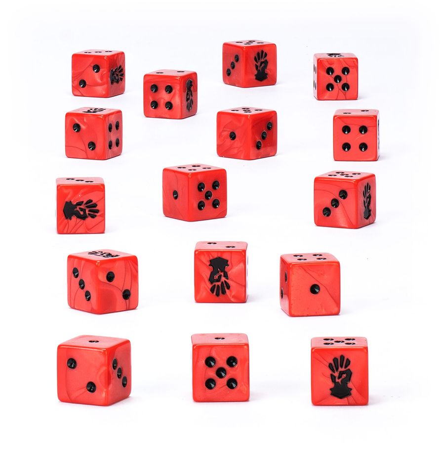 Warhammer 40K - Red Corsairs Dice (43 - 115) - 5011921257843 - Crystal Lotus