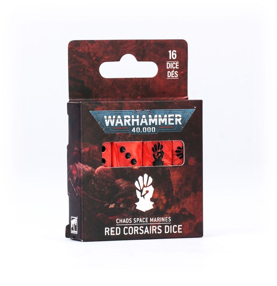 Warhammer 40K - Red Corsairs Dice (43 - 115) - 5011921257843 - Crystal Lotus