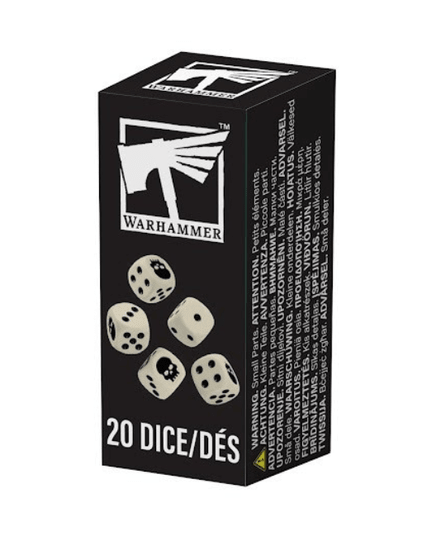 Warhammer Dice - Set of 20 six - sided Dice (65 - 36) - 5011921261635 - Crystal Lotus