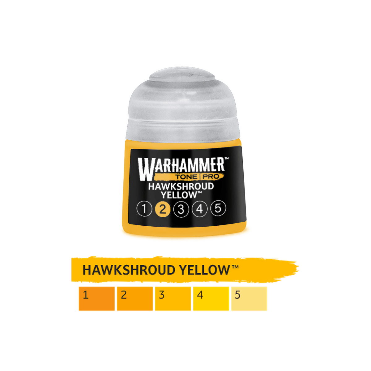 Warhammer Tone Pro - Hawkshroud Yellow 2 (12ml) (20-192) - 5011921276134 - Crystal Lotus