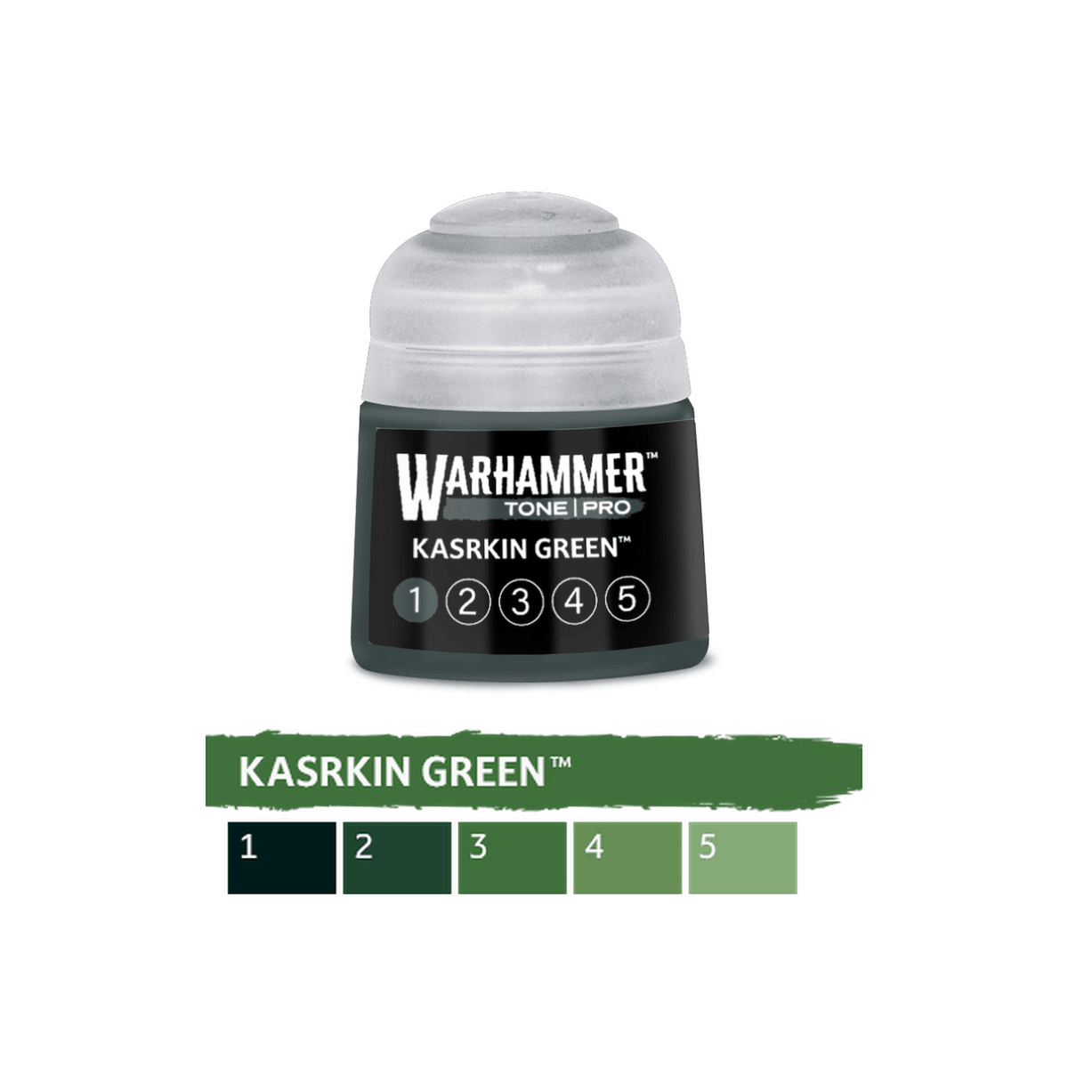Warhammer Tone Pro - Kasrkin Green 1 (12ml) (20-261) - 5011921276370 - Crystal Lotus