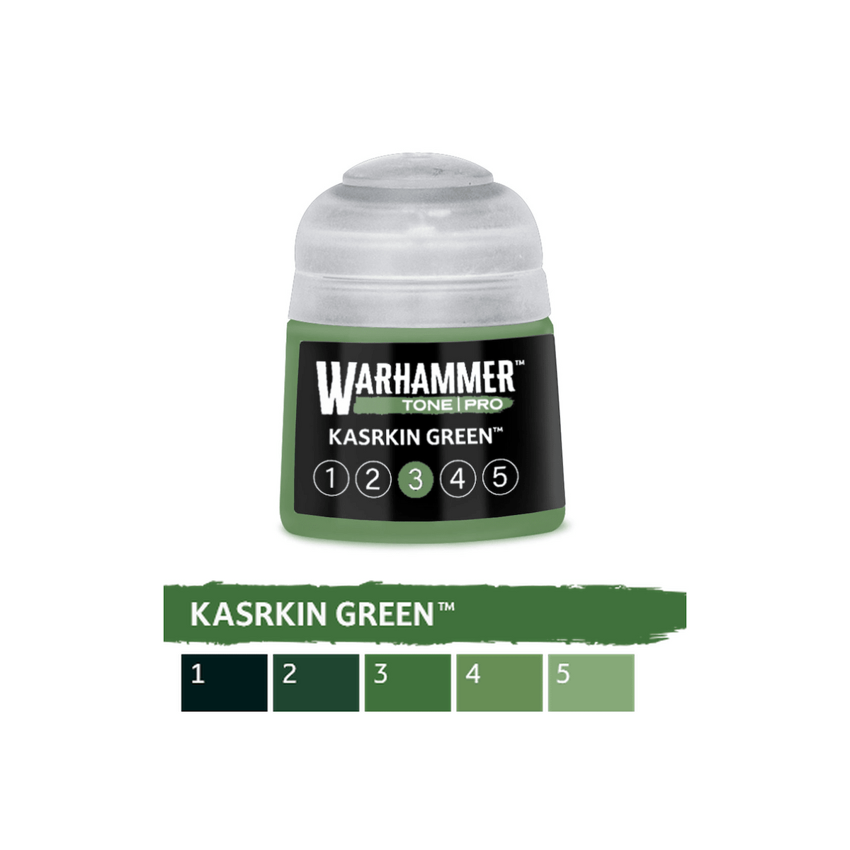 Warhammer Tone Pro - Kasrkin Green 3 (12ml) (20-263) - 5011921276394 - Crystal Lotus