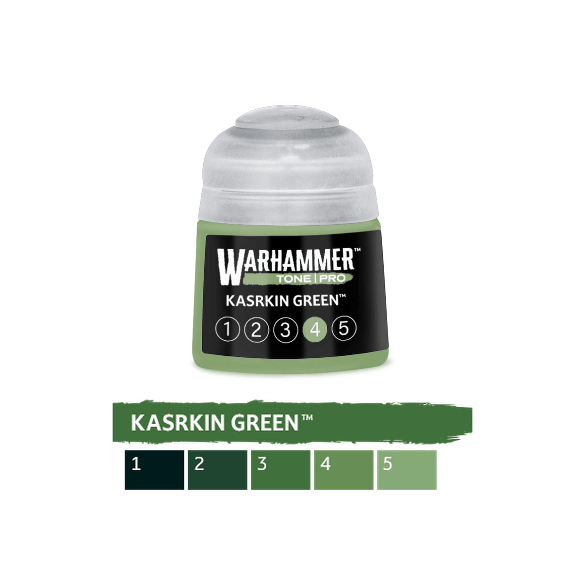 Warhammer Tone Pro - Kasrkin Green 4 (12ml) (20-264) - 5011921276400 - Crystal Lotus
