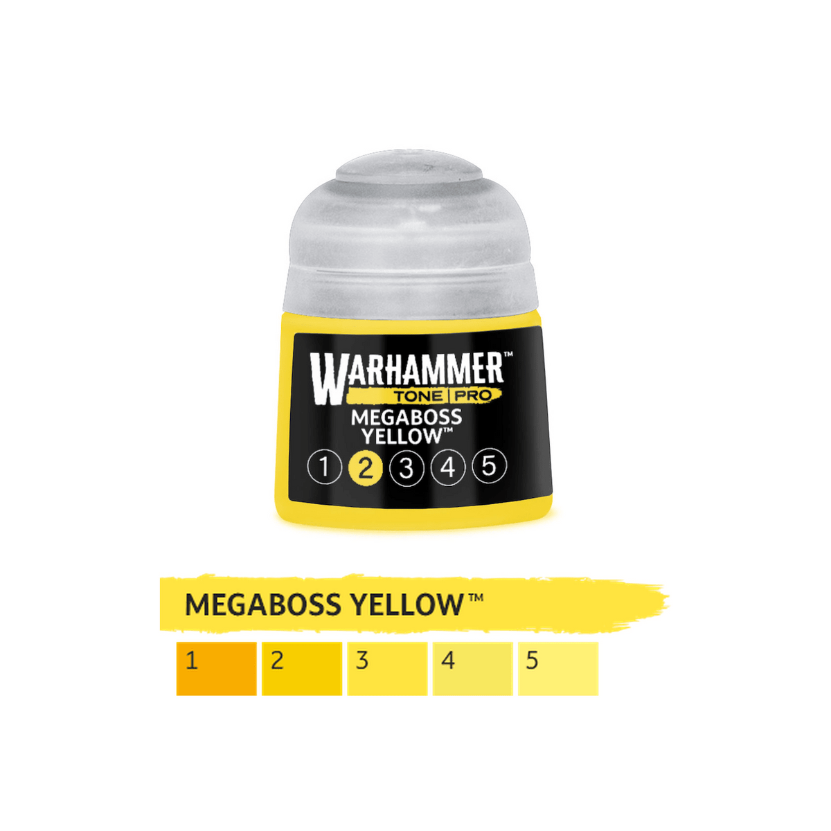 Warhammer Tone Pro - Megaboss Yellow 2 (12ml) (20-202) - 5011921276189 - Crystal Lotus
