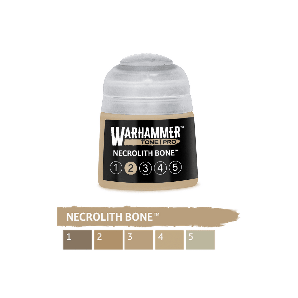 Warhammer Tone Pro - Necrolith Bone 2 (12ml) (20-052) - 5011921275687 - Crystal Lotus