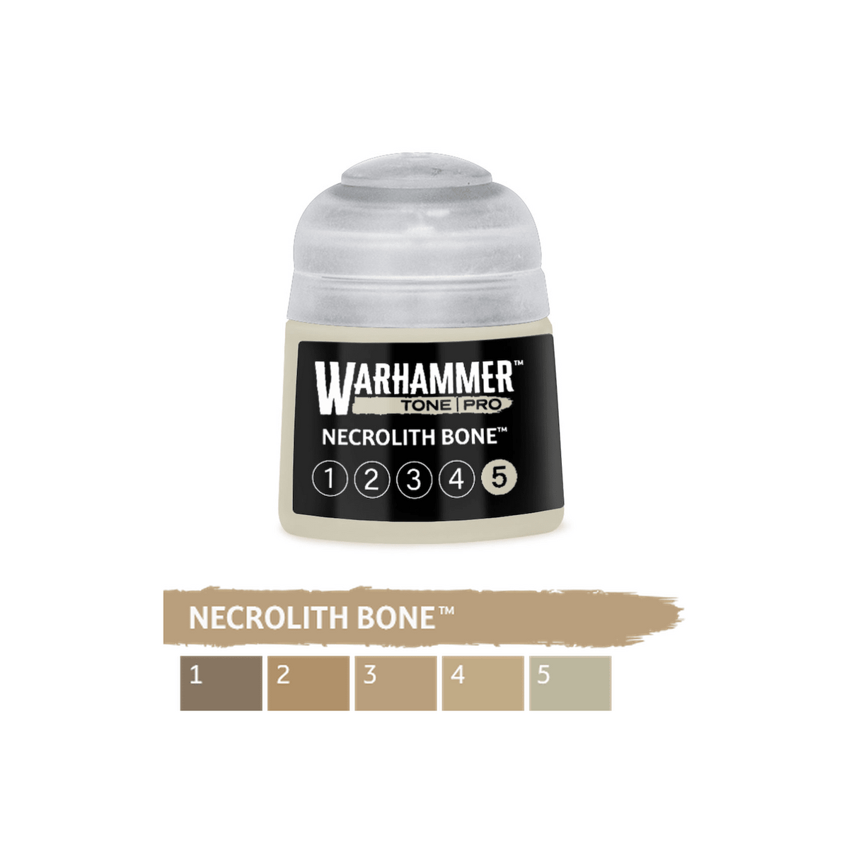 Warhammer Tone Pro - Necrolith Bone 5 (12ml) (20-055) - 5011921275717 - Crystal Lotus