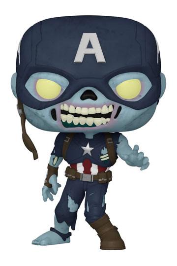 What If...? POP! Animation Vinyl Figure Zombie Captain America Exclusive 9 cm - 889698582544 - CrystalLotus.eu