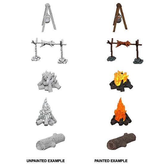 WizKids Deep Cuts: Camp Fire &amp; Sitting Log - WAVE 10 - 634482738603 - CrystalLotus.eu