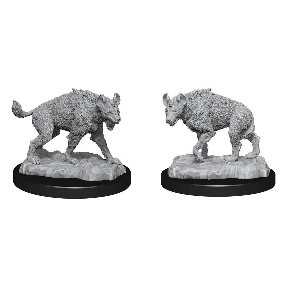 WizKids Deep Cuts Unpainted Miniature Hyenas - 634482902714 - CrystalLotus.eu