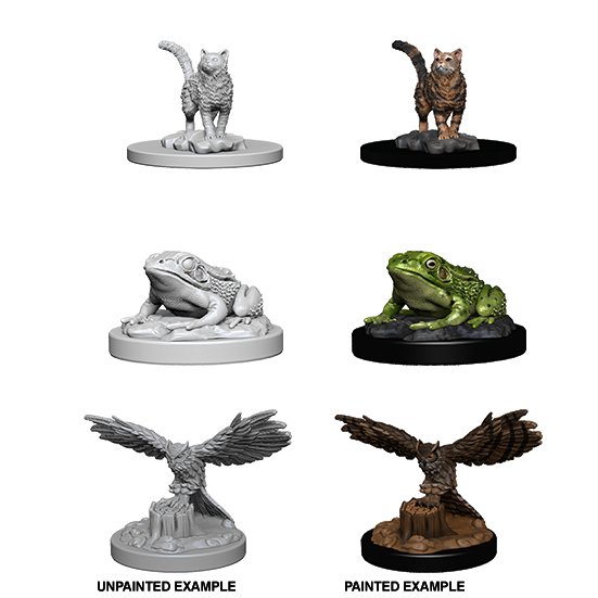 WizKids Deep Cuts Unpainted Miniatures: Familiars - WAVE 4 - 634482730942 - CrystalLotus.eu