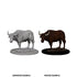 WizKids Deep Cuts Unpainted Miniatures: Oxen - WAVE 4 - 634482730997 - CrystalLotus.eu