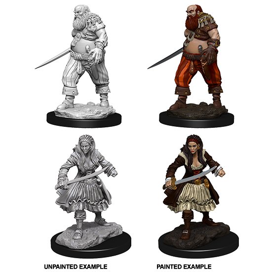 WizKids Deep Cuts Unpainted Miniatures: Pirates - WAVE 4 - 634482730959 - CrystalLotus.eu