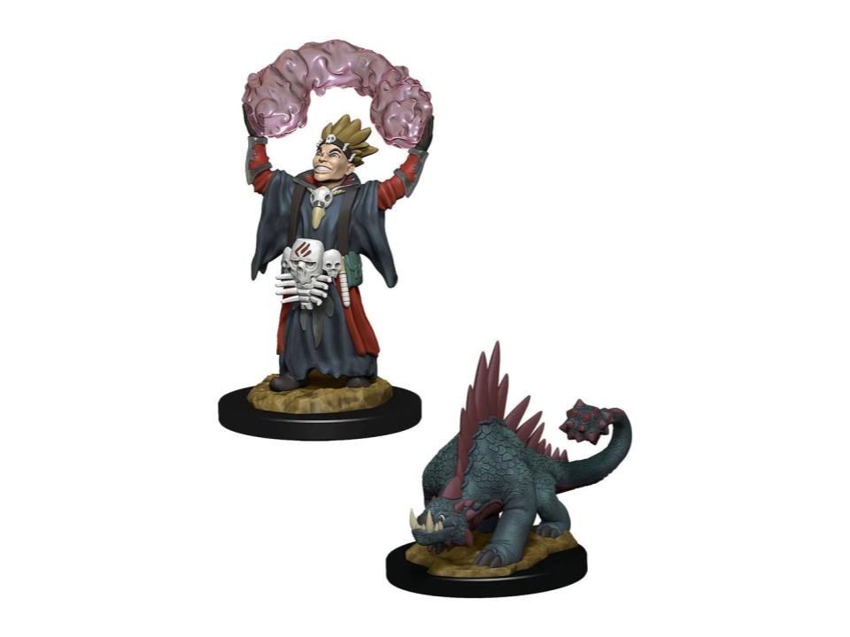 WizKids Wardlings Miniatures Boy Warlock &amp; Lizard - 634482737873 - CrystalLotus.eu