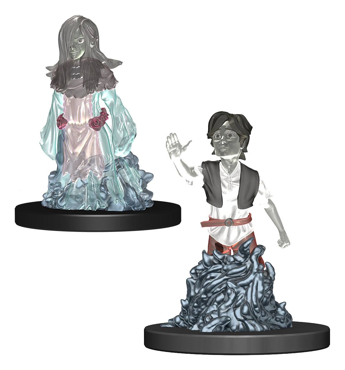 WizKids Wardlings Miniatures Ghost (Female) &amp; Ghost (Male) - 634482737897 - CrystalLotus.eu