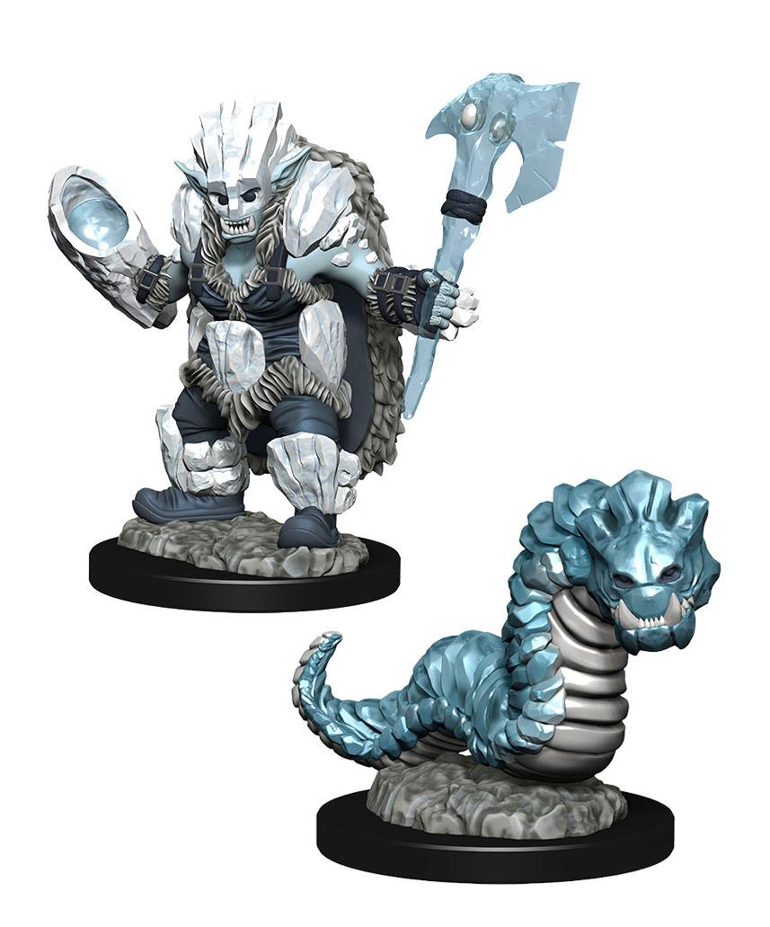 WizKids Wardlings Miniatures Ice Orc &amp; Ice Worm - 634482740729 - CrystalLotus.eu