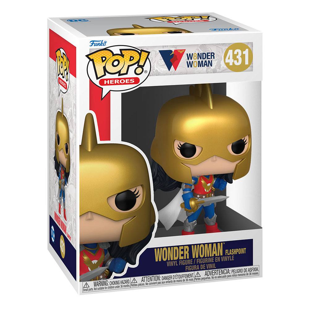 Wonder Woman 80th Anniversary POP! Heroes Vinyl Figure Wonder Woman (Flashpoint) 9 cm - 889698549943 - CrystalLotus.eu