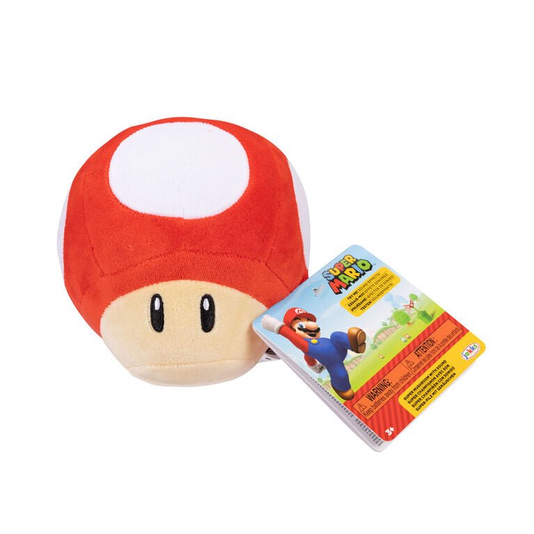 World of Nintendo Super Mario Plush Figures - Power Up Mushroom Plush with Sound Effects - 192995415300 - Crystal Lotus