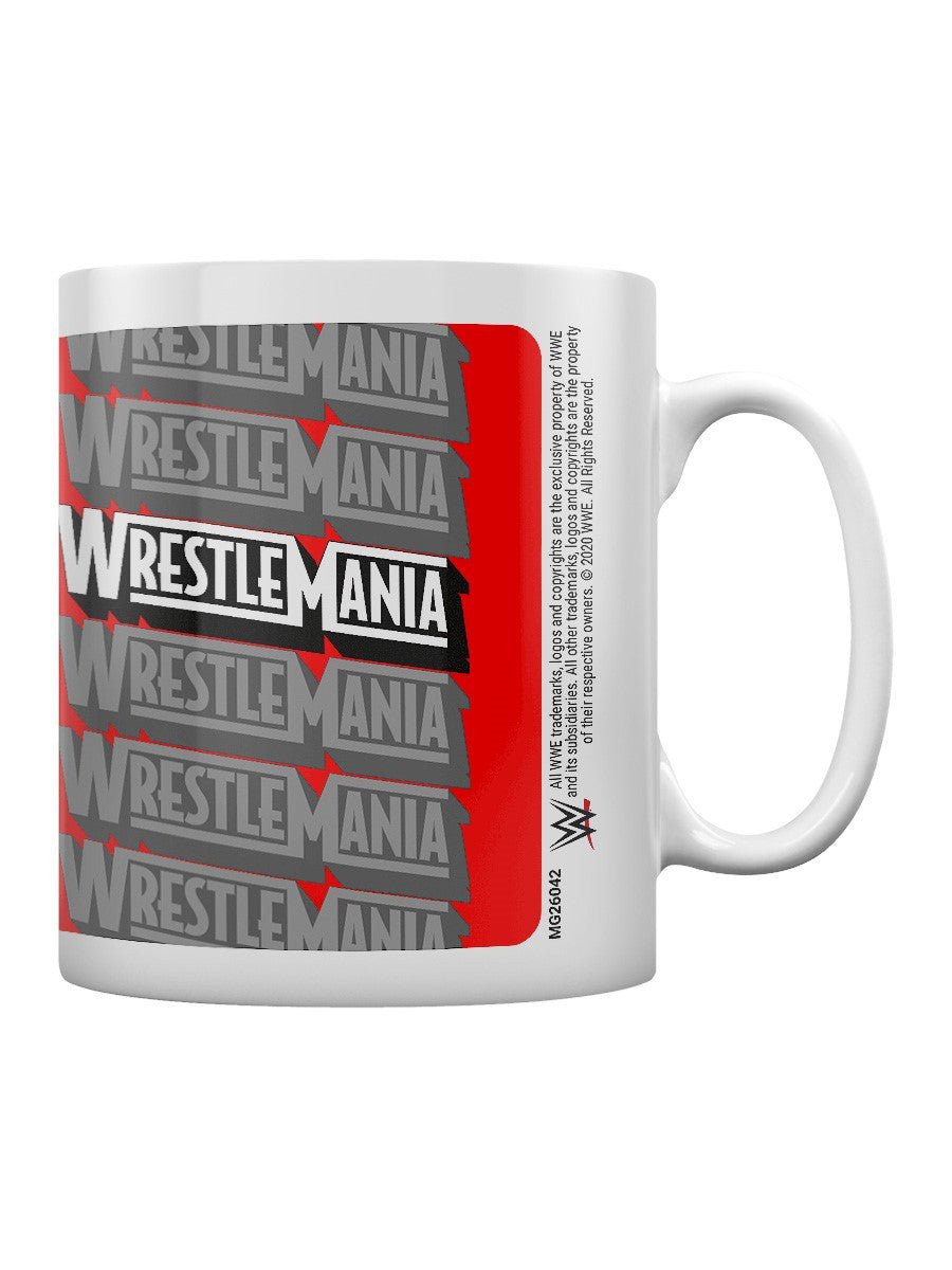 WWE Mug Wrestlemania Retro Logo - 5050574260428 - CrystalLotus.eu