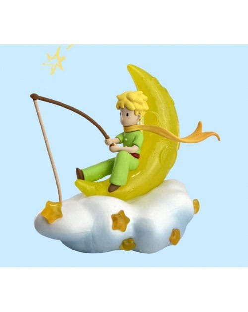 The Little Prince Figure Fishing in the Clouds