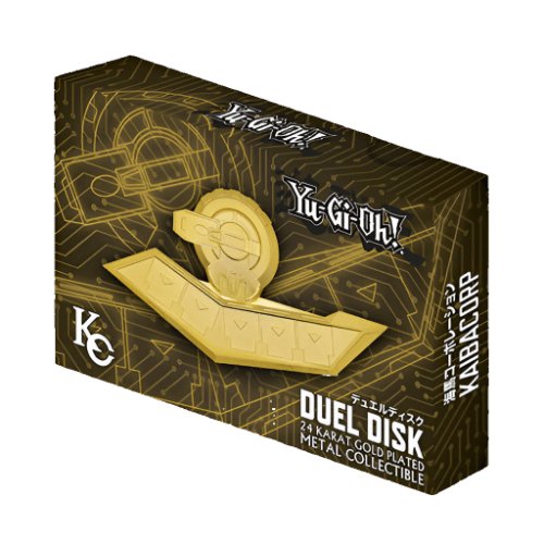 Yu - Gi - Oh! 24K Gold Plated Duel Disk Mini Replica 18 cm - 5060948294508 - Crystal Lotus