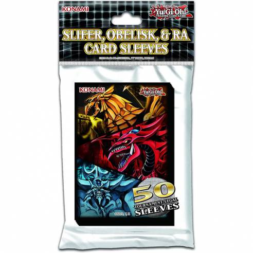 Yu - Gi - Oh! - Slifer, Obelisk, &amp; Ra Card Sleeves (50 Sleeves) - 4012927847923 - CrystalLotus.eu