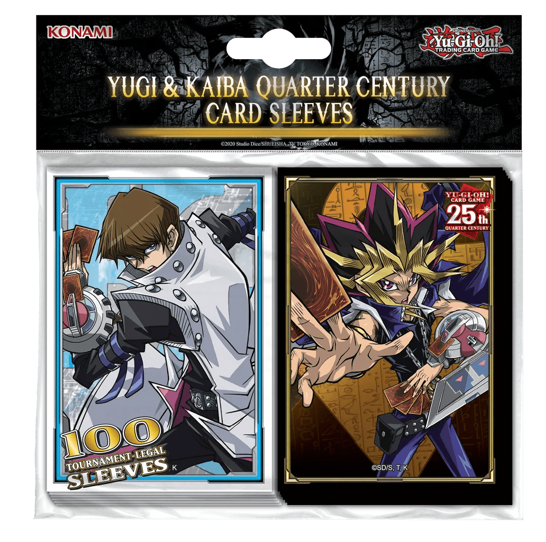 Yu - Gi - Oh! - Yugi &amp; Kaiba Quarter Century Sleeves (50 Sleeves) - 4012927165775 - Crystal Lotus